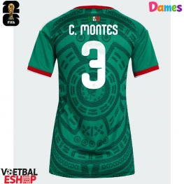 Mexico Cesar Montes #3 Thuis tenue Dames WK 2026 Korte Mouw