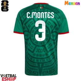 Mexico Cesar Montes #3 Thuis tenue WK 2026 Korte Mouw
