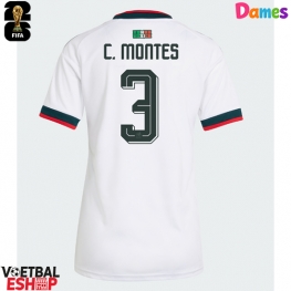 Mexico Cesar Montes #3 Uit tenue Dames WK 2026 Korte Mouw