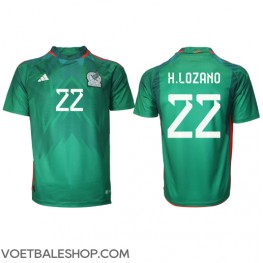 Mexico Hirving Lozano #22 Thuis tenue WK 2022 Korte Mouw