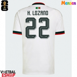 Mexico Hirving Lozano #22 Uit tenue WK 2026 Korte Mouw