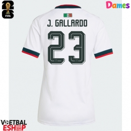 Mexico Jesus Gallardo #23 Uit tenue Dames WK 2026 Korte Mouw