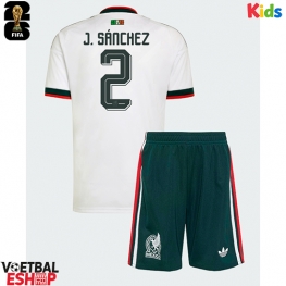 Mexico Jorge Sanchez #2 Uit tenue Kids WK 2026 Korte Mouw (+ Korte broeken)