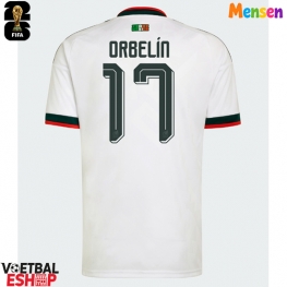 Mexico Orbelin Pineda #17 Uit tenue WK 2026 Korte Mouw