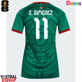 Mexico Santiago Gimenez #11 Thuis tenue Dames WK 2026 Korte Mouw