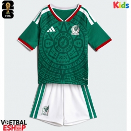 Mexico Thuis tenue Kids WK 2026 Korte Mouw (+ Korte broeken)