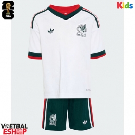 Mexico Uit tenue Kids WK 2026 Korte Mouw (+ Korte broeken)