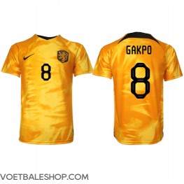 Nederland Cody Gakpo #8 Thuis tenue WK 2022 Korte Mouw