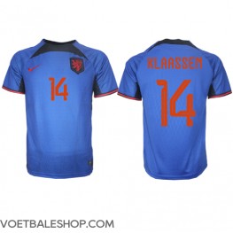 Nederland Davy Klaassen #14 Uit tenue WK 2022 Korte Mouw