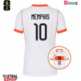 Nederland Memphis Depay #10 Uit tenue Dames WK 2026 Korte Mouw