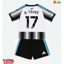 Newcastle United Bazoumana Toure #17 Thuis tenue Kids 2026-27 Korte Mouw (+ Korte broeken)
