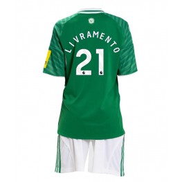 Newcastle United Tino Livramento #21 Uit tenue Kids 2025-26 Korte Mouw (+ Korte broeken)