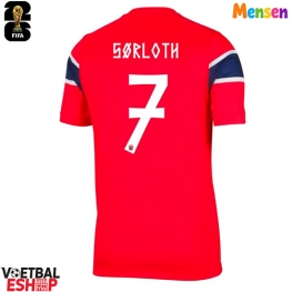 Noorwegen Alexander Sorloth #7 Thuis tenue WK 2026 Korte Mouw