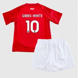 Nottingham Forest Morgan Gibbs-White #10 Thuis tenue Kids 2024-25 Korte Mouw (+ Korte broeken)