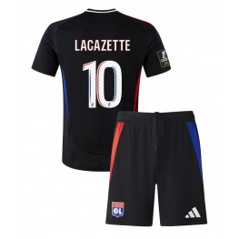 Olympique Lyonnais Alexandre Lacazette #10 Uit tenue Kids 2024-25 Korte Mouw (+ Korte broeken)