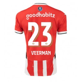 PSV Eindhoven Joey Veerman #23 Thuis tenue 2024-25 Korte Mouw