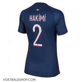 Paris Saint-Germain Achraf Hakimi #2 Thuis tenue Dames 2023-24 Korte Mouw