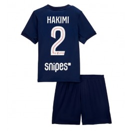 Paris Saint-Germain Achraf Hakimi #2 Thuis tenue Kids 2025-26 Korte Mouw (+ Korte broeken)