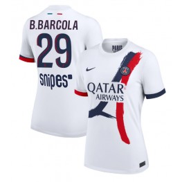 Paris Saint-Germain Bradley Barcola #29 Uit tenue Dames 2025-26 Korte Mouw