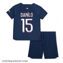 Paris Saint-Germain Danilo Pereira #15 Thuis tenue Kids 2023-24 Korte Mouw (+ Korte broeken)