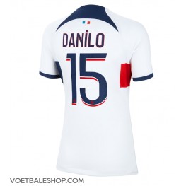 Paris Saint-Germain Danilo Pereira #15 Uit tenue Dames 2023-24 Korte Mouw
