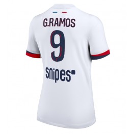 Paris Saint-Germain Goncalo Ramos #9 Uit tenue Dames 2025-26 Korte Mouw