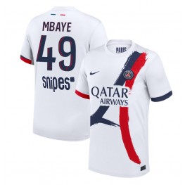 Paris Saint-Germain Ibrahim Mbaye #49 Uit tenue 2025-26 Korte Mouw
