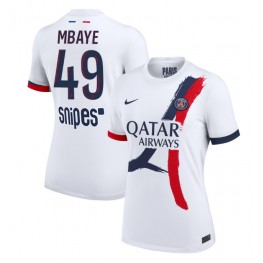 Paris Saint-Germain Ibrahim Mbaye #49 Uit tenue Dames 2025-26 Korte Mouw