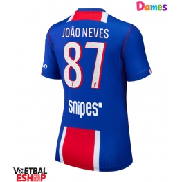 Paris Saint-Germain Joao Neves #87 Thuis tenue Dames 2026-27 Korte Mouw