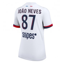 Paris Saint-Germain Joao Neves #87 Uit tenue Dames 2025-26 Korte Mouw