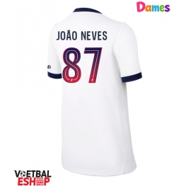 Paris Saint-Germain Joao Neves #87 Uit tenue Dames 2026-27 Korte Mouw