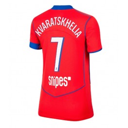 Paris Saint-Germain Khvicha Kvaratskhelia #7 Derde tenue Dames 2025-26 Korte Mouw