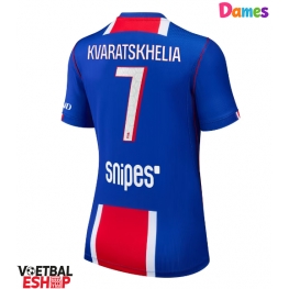 Paris Saint-Germain Khvicha Kvaratskhelia #7 Thuis tenue Dames 2026-27 Korte Mouw