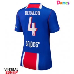 Paris Saint-Germain Lucas Beraldo #4 Thuis tenue Dames 2026-27 Korte Mouw