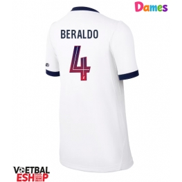 Paris Saint-Germain Lucas Beraldo #4 Uit tenue Dames 2026-27 Korte Mouw