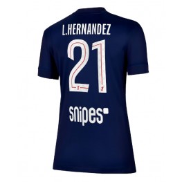 Paris Saint-Germain Lucas Hernandez #21 Thuis tenue Dames 2025-26 Korte Mouw
