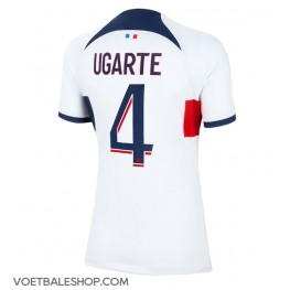 Paris Saint-Germain Manuel Ugarte #4 Uit tenue Dames 2023-24 Korte Mouw