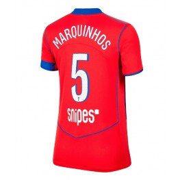 Paris Saint-Germain Marquinhos #5 Derde tenue Dames 2025-26 Korte Mouw