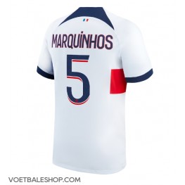 Paris Saint-Germain Marquinhos #5 Uit tenue 2023-24 Korte Mouw