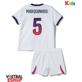 Paris Saint-Germain Marquinhos #5 Uit tenue Kids 2026-27 Korte Mouw (+ Korte broeken)