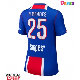 Paris Saint-Germain Nuno Mendes #25 Thuis tenue Dames 2026-27 Korte Mouw