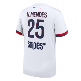 Paris Saint-Germain Nuno Mendes #25 Uit tenue 2025-26 Korte Mouw Paris Saint-Germain Nuno Mendes #25 Uit tenue 2025-26 Korte Mouw
