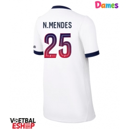 Paris Saint-Germain Nuno Mendes #25 Uit tenue Dames 2026-27 Korte Mouw