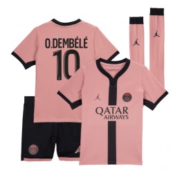 Paris Saint-Germain Ousmane Dembele #10 Derde tenue Kids 2024-25 Korte Mouw (+ Korte broeken)