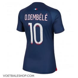 Paris Saint-Germain Ousmane Dembele #10 Thuis tenue Dames 2023-24 Korte Mouw