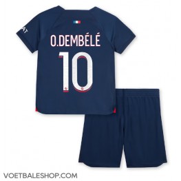 Paris Saint-Germain Ousmane Dembele #10 Thuis tenue Kids 2023-24 Korte Mouw (+ Korte broeken)
