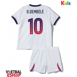 Paris Saint-Germain Ousmane Dembele #10 Uit tenue Kids 2026-27 Korte Mouw (+ Korte broeken)