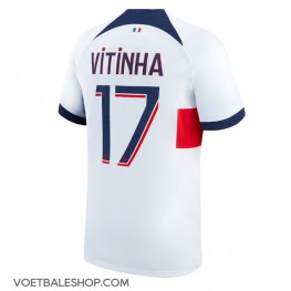 Paris Saint-Germain Vitinha Ferreira #17 Uit tenue 2023-24 Korte Mouw