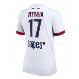 Paris Saint-Germain Vitinha #17 Uit tenue Dames 2025-26 Korte Mouw
