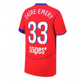 Paris Saint-Germain Warren Zaire-Emery #33 Derde tenue 2025-26 Korte Mouw